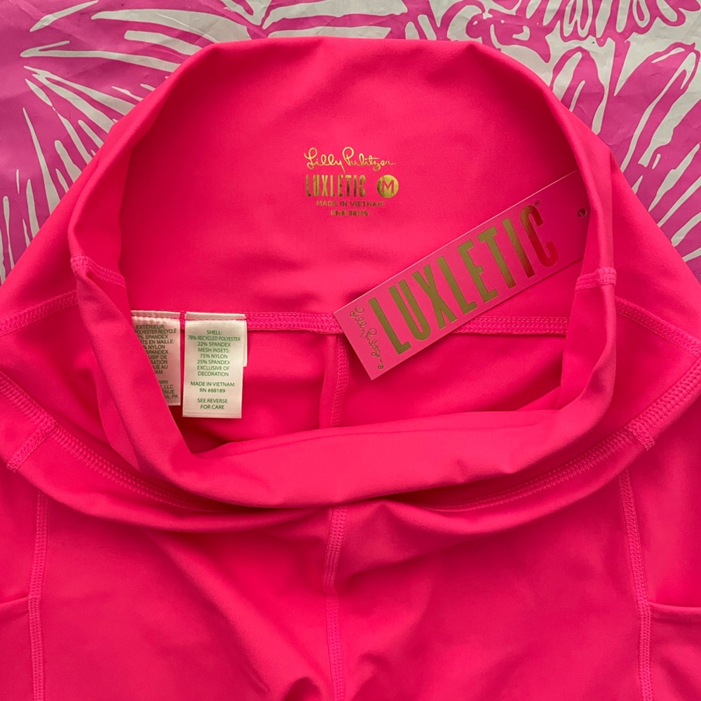 *NWT* Lilly Pulitzer UPF 50+ Luxletic 24" South Beach High Rise Midi Legging - Picture 11 of 12